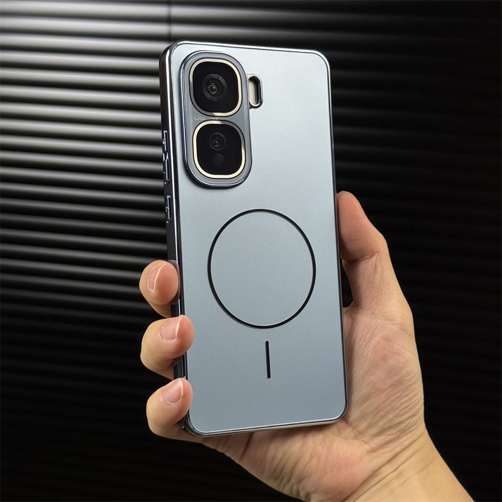 Suitable for iQOONeo11pro Mobile Phone Case, Fine Ring Magnetic Attraction Electroplating AG Matte, with Its Own Lens Film, All-inclusive Anti-drop.