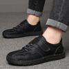 Four Seasons Men's Shoes Large Size Low Top Hand Stitching Fashion Men's Casual Leather Shoes Low Top Trendy Shoes