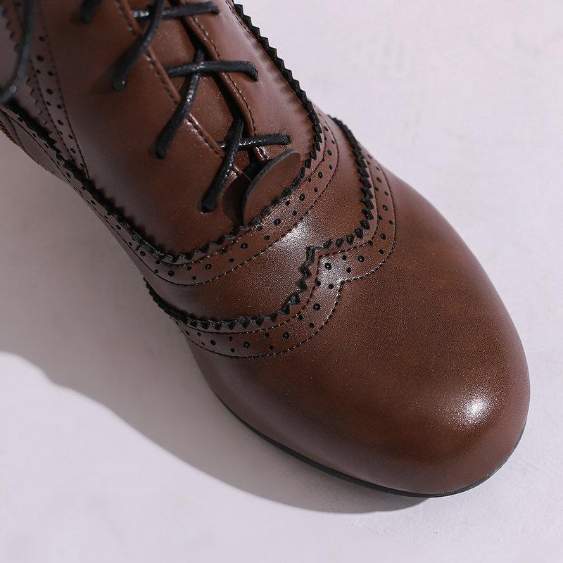 Retro Women's Cosplay Boots Kitten Heels Shoes Burnishing Process Round Toe Short Boots 2024 Autumn Winter Party Footwear