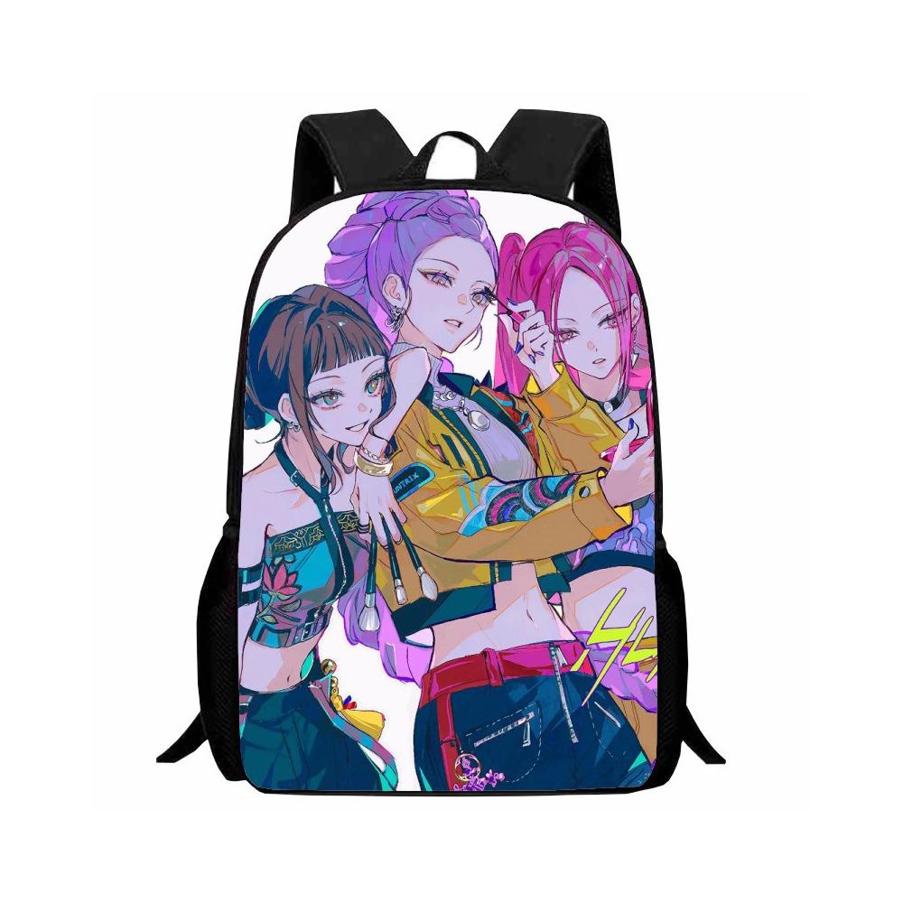 Kpop Batoh Lovci Démonů - Lehký a Ležérní Design Batohu pro Studenty a Děti s Živým Grafickým Designem