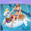Inflatable Alpaca Ride-on Swimming Ring Pvc Grass Mud White Horse Water Floating Funny Ride-on Cross-border Stock