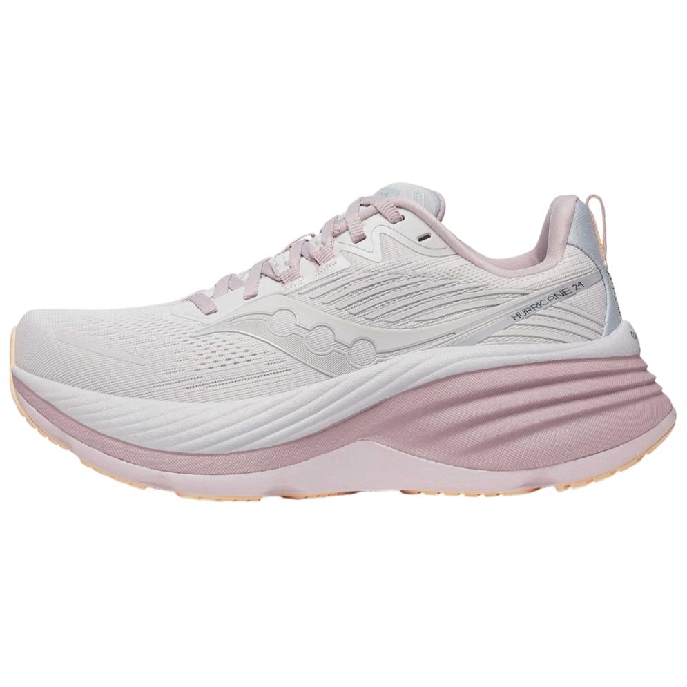 Saucony Hurricane 24 Versatile Non-Slip Durable Low-Top Long-Distance Running Shoes Women sneaker Pink S10933-140