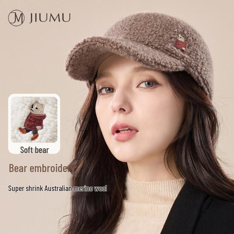 JIUMU Damen Strick Baseballkappe