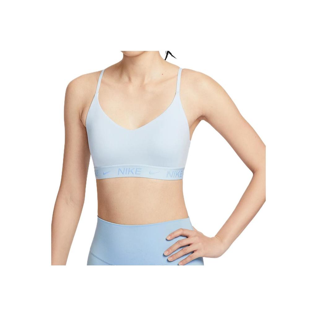 Nike Indy Fashion Comfortable Skin-Friendly Soft Solid Color Quick-Dry Sports Bra Women underwear Blue FD1063-423