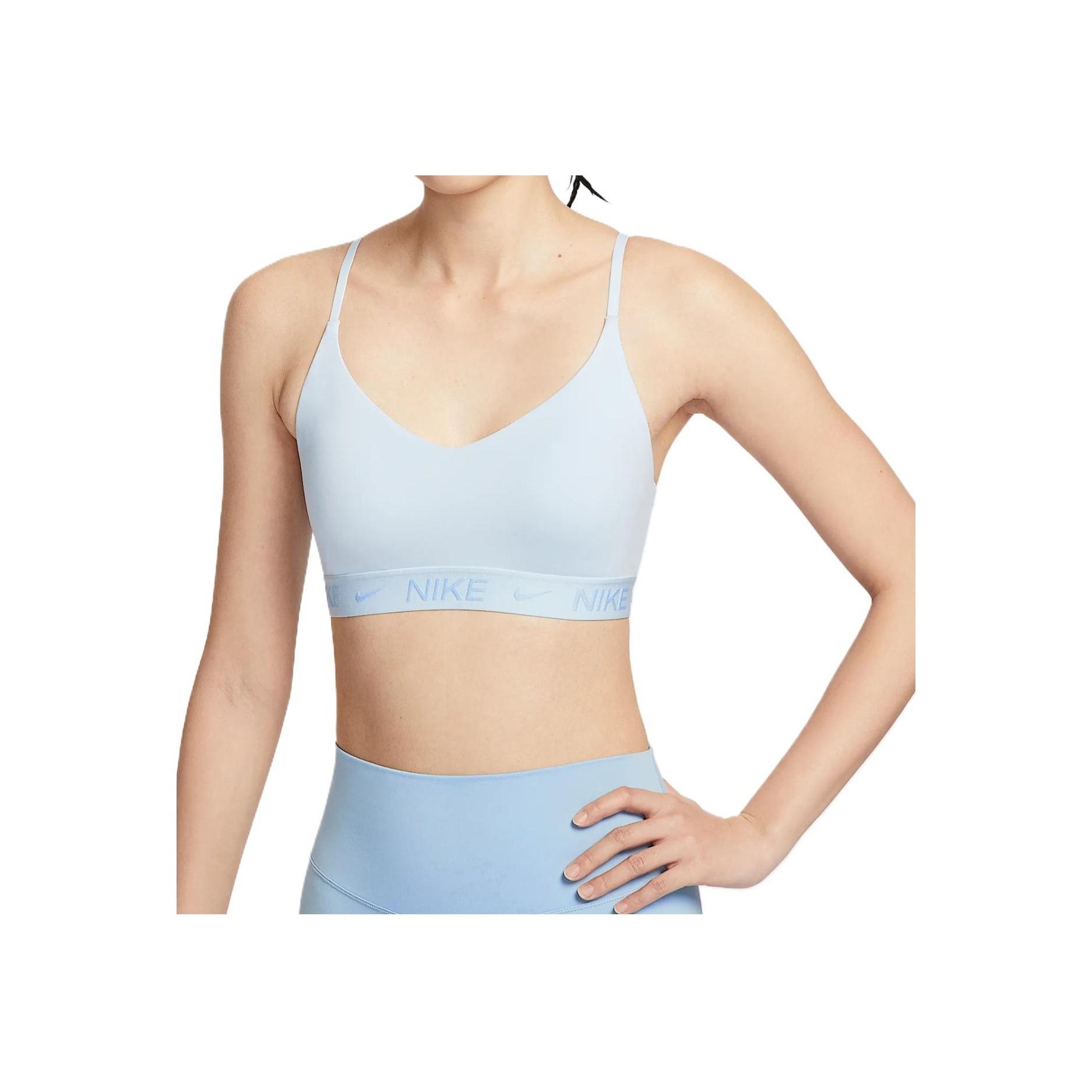 

Nike Indy Fashion Comfortable Skin-Friendly Soft Solid Color Quick-Dry Sports Bra Women underwear Blue FD1063-423 M