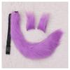Long Furry Fox Tail Ears Hair Clips Set Anime Cosplay Costume Props Lolita Animal Cat Tail Fursuit Plush Tail Faux Fur Haripins