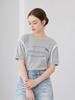 SELLY'S Lettering Ribbon Puff Short Sleeve Tee_I6B-Cts019