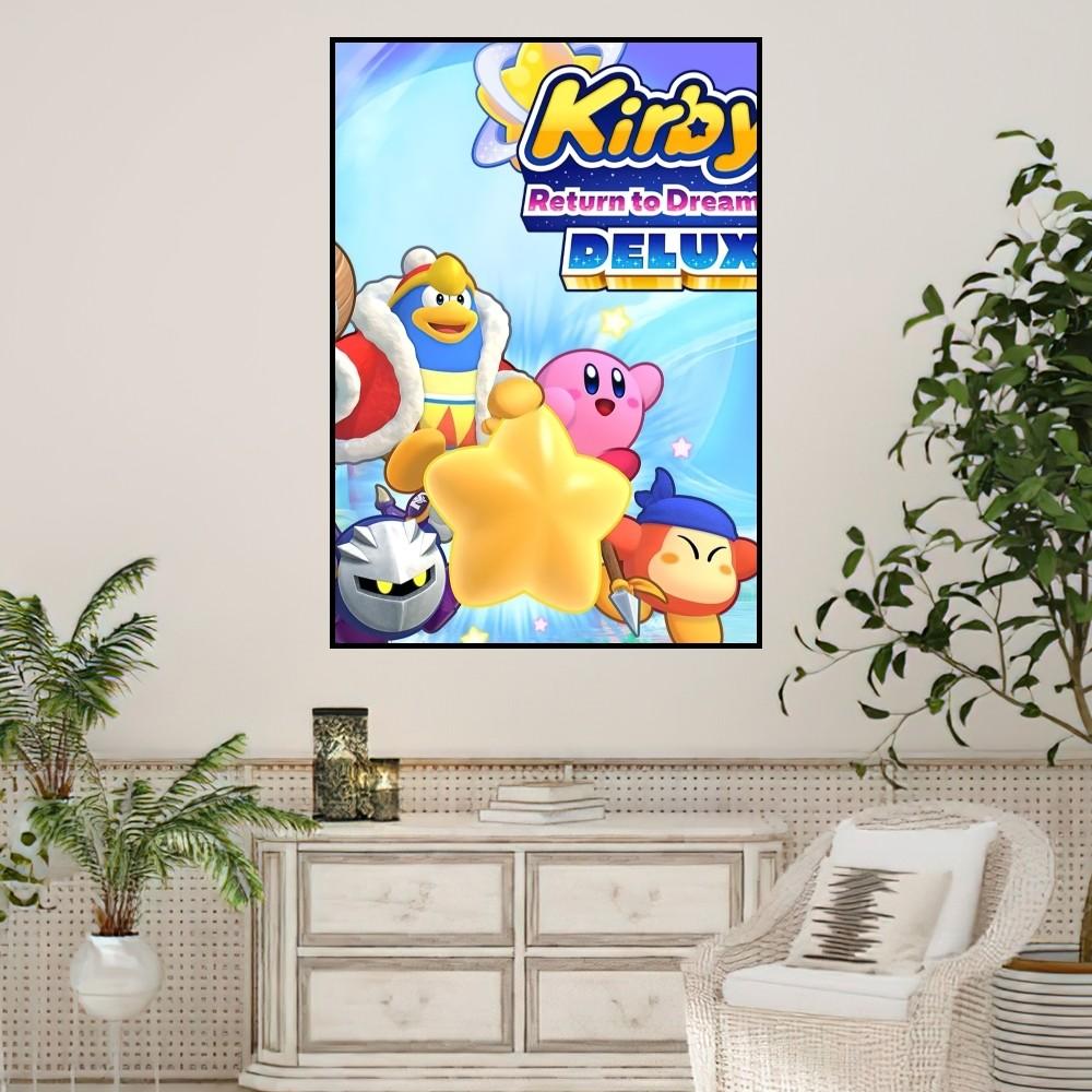 

Мультяшный Милый K-Kirby Игровой Постер Принты Настенная Живопись Спальня Гостиная Наклейка на Стену Офис Маленький 50x70cm No Framed