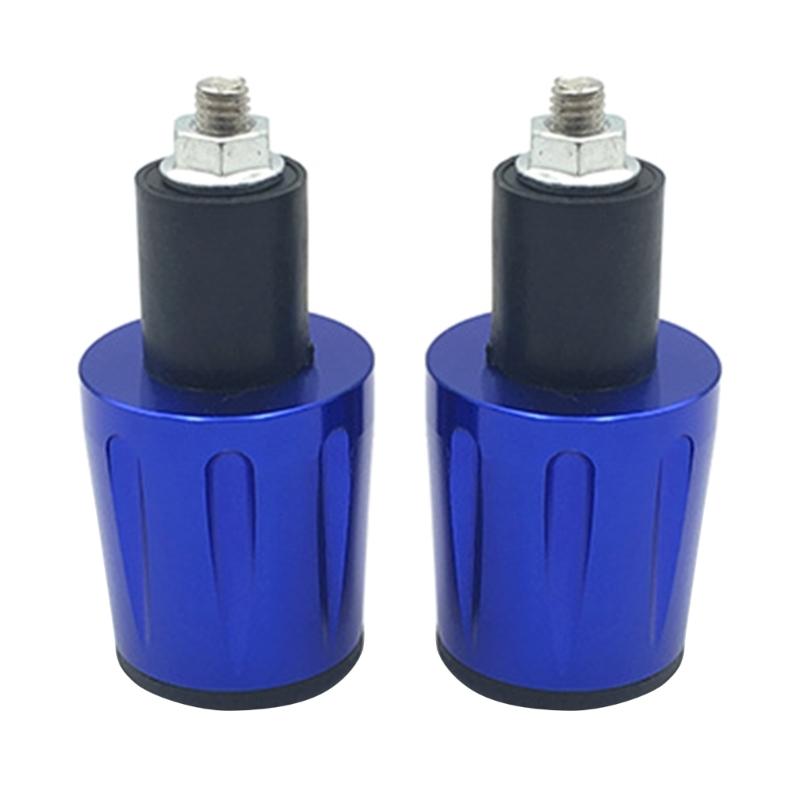 1 пара ручек для руля мотоцикла, заглушки, универсальные алюминиевые наконечники руля 7/8 , 22 мм, наконечники руля мотоцикла синий