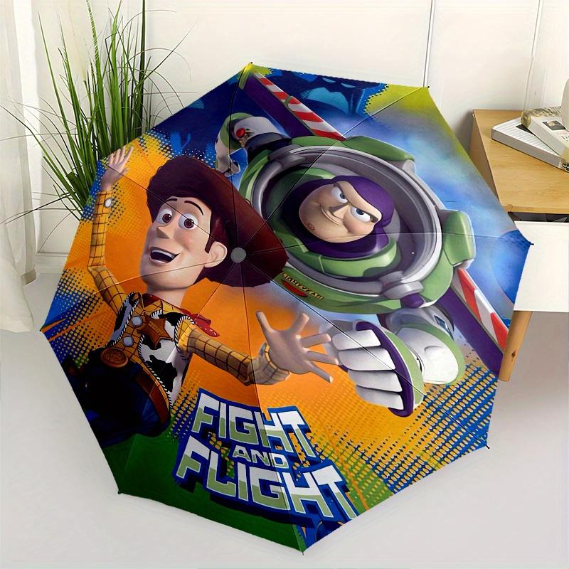 

Woody,Buzz Lightyear Automatic Umbrella - Tri-fold Portable Umbrella, Best Holiday Gift for Men and Women, Durable Iron Frame, Playful Desig