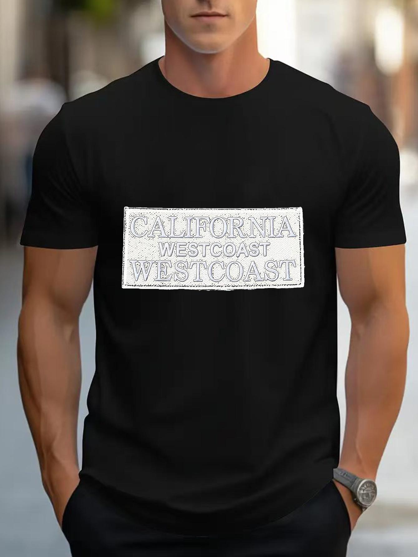 California Westcoast Graphic T-shirt - Lightweight Breathable Cotton Blend Tee S
