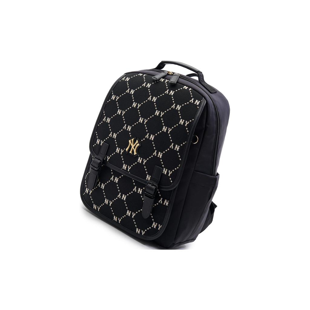 New MLB Synthetic Leather Backpack Regular Men's Black 7ABKMD24N-50BKS