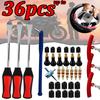 1-36Pcs Motorcycle Tyre Changing Levers Bike Tire Repair Tool Car Spoon Rim Protector Tire Kit Auto Tire Replacement Lever Tool