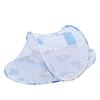 Baby Crib Net Folding Breathable Zipper Closure Free Installation Infant Bed Mesh Netting Blue/Pink