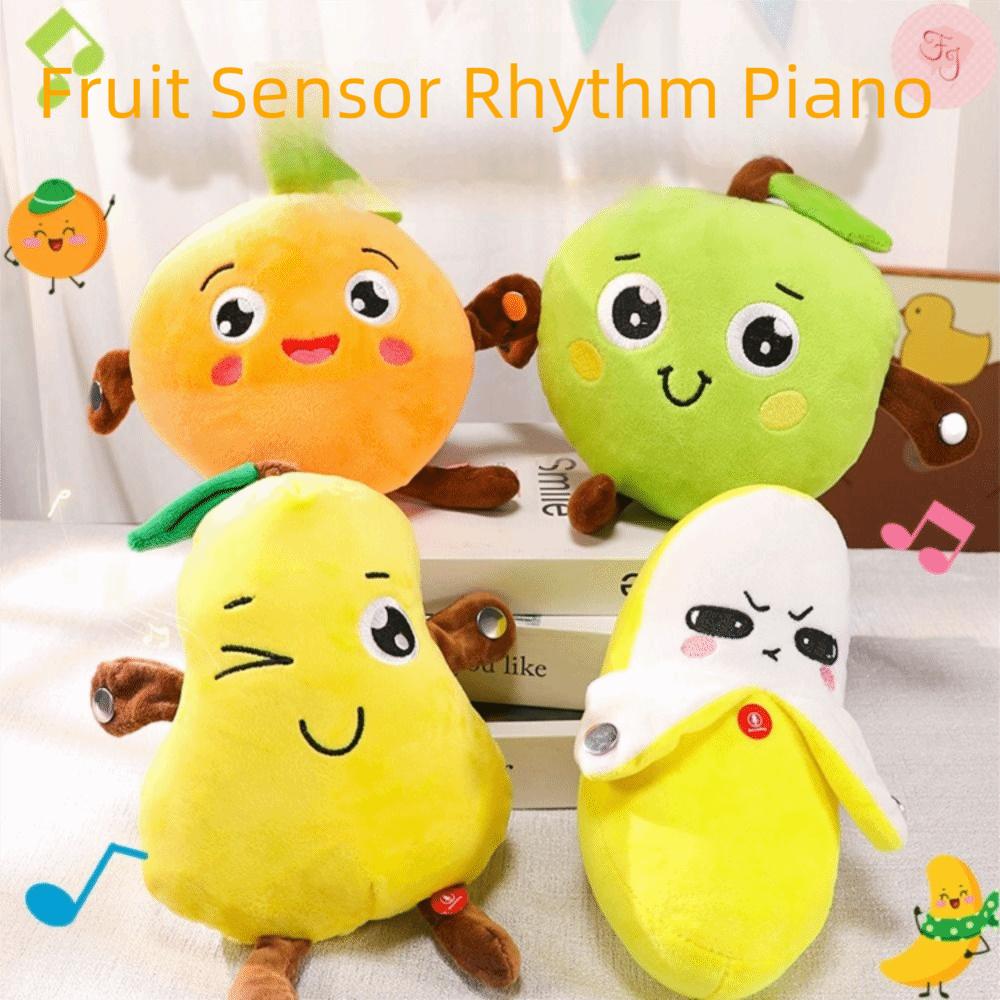 Creative Fruit Plush Toy Music Modes Music Rhythm Stuffed Doll Early Learning