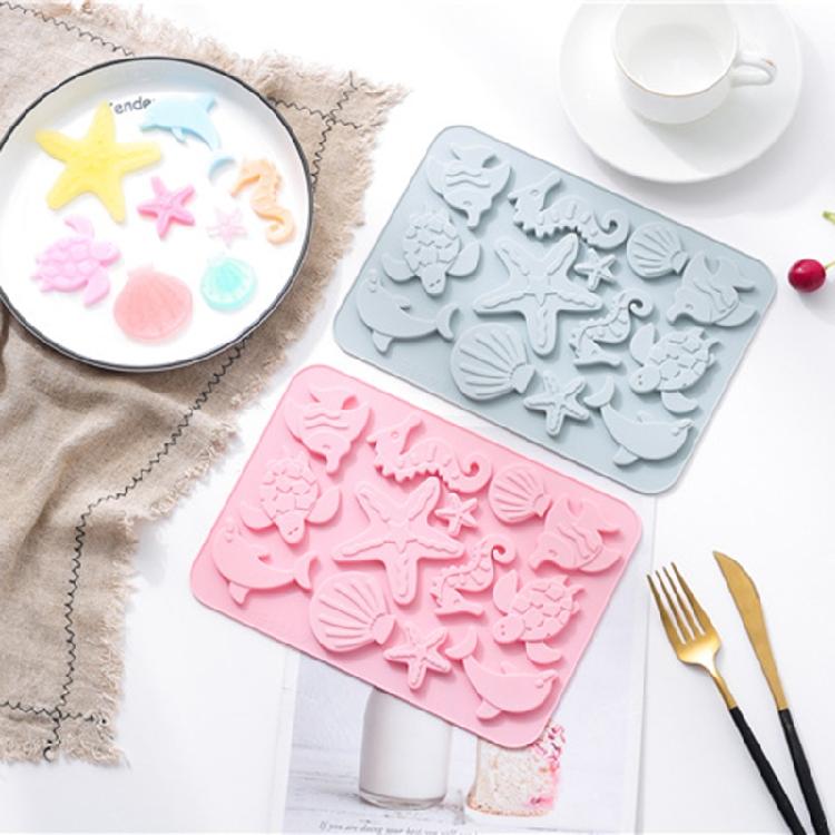 Silicone for Shell Fish Sea for Turtle Shape Biscuit Mould Baking Fondant Chocol