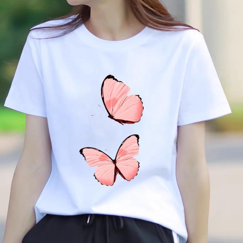 Trendy Summer Women's Short Sleeve T-Shirt - American Korean Style