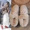 Bottes de neige pour femmes, chaussures basses en coton, avec chaleur intégrée et bordure en peluche, nouvelle collection hiver 2022