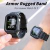 Silicone Strap for Huawei Watch Fit 4/3/2 Shockproof Protective Case with Bumper Watchband Replacement Band