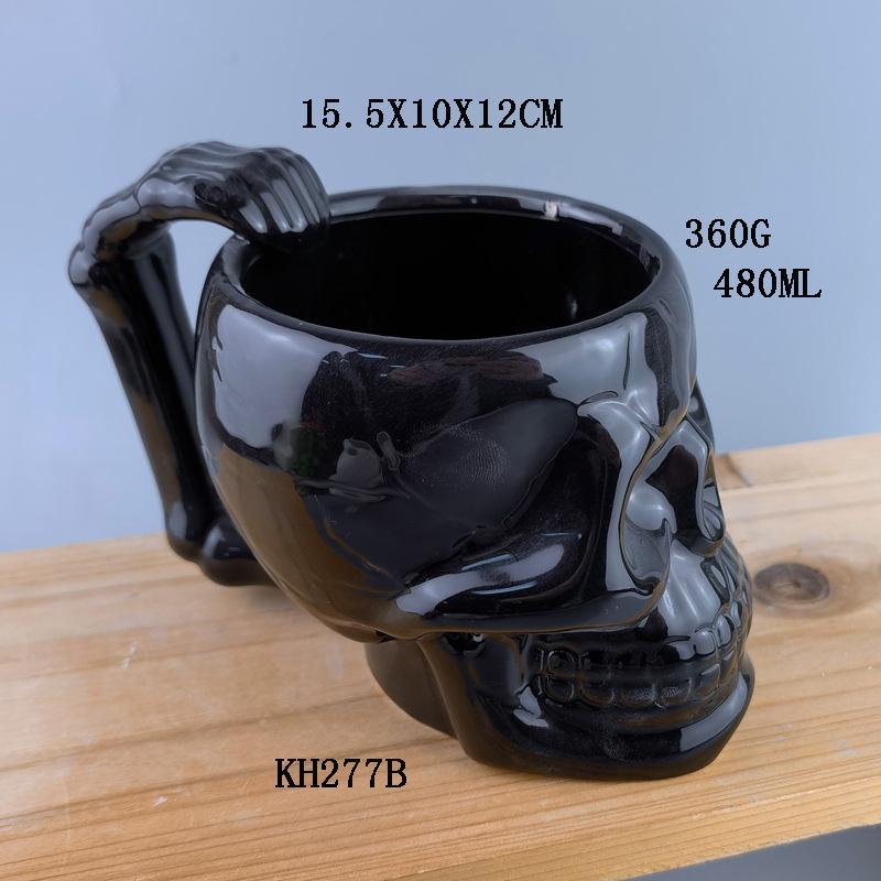 Cute Pumpkin Cup Ins Ghost Festival Zombie Cup Orange Mug Coffee Cup Personalized Ceramic Set