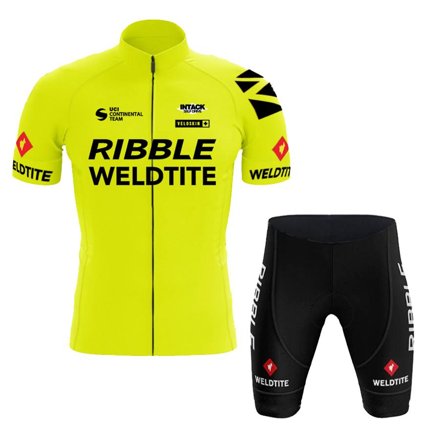 2026 Men's Summer Cycling Jersey Set Lightweight Quick-Dry Breathable Bike Wear with Padded Shorts for Road Mountain Bike