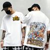 Summer New Arrival One Piece Pattern Tshirt unisex anime print casual shortsleeved fashionable streetwear top Y2K style