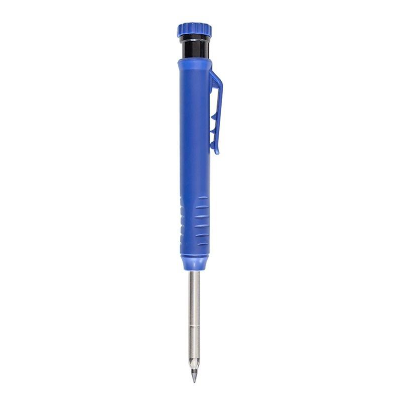 Solid Carpenter Mechanical Pencil with Sharpener Woodworking Drawing Pencil Tools 3 Colors Refill Construction Stationery