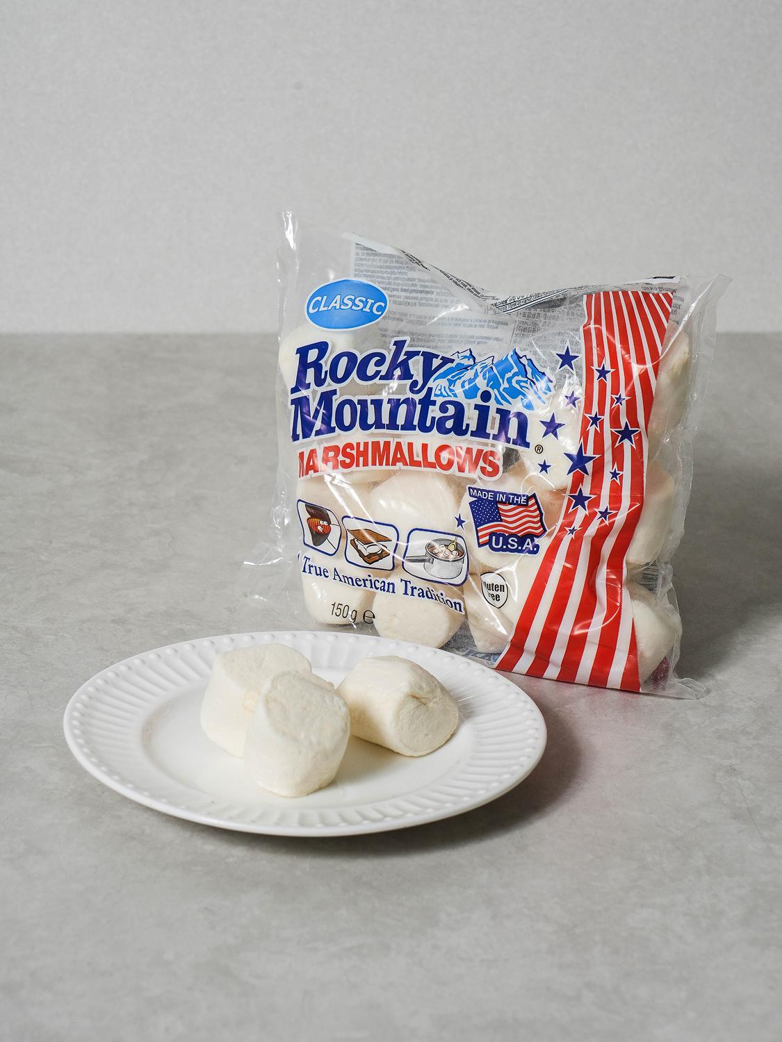 Rocky Mountain White Regular Marshmallows 150g 1ea