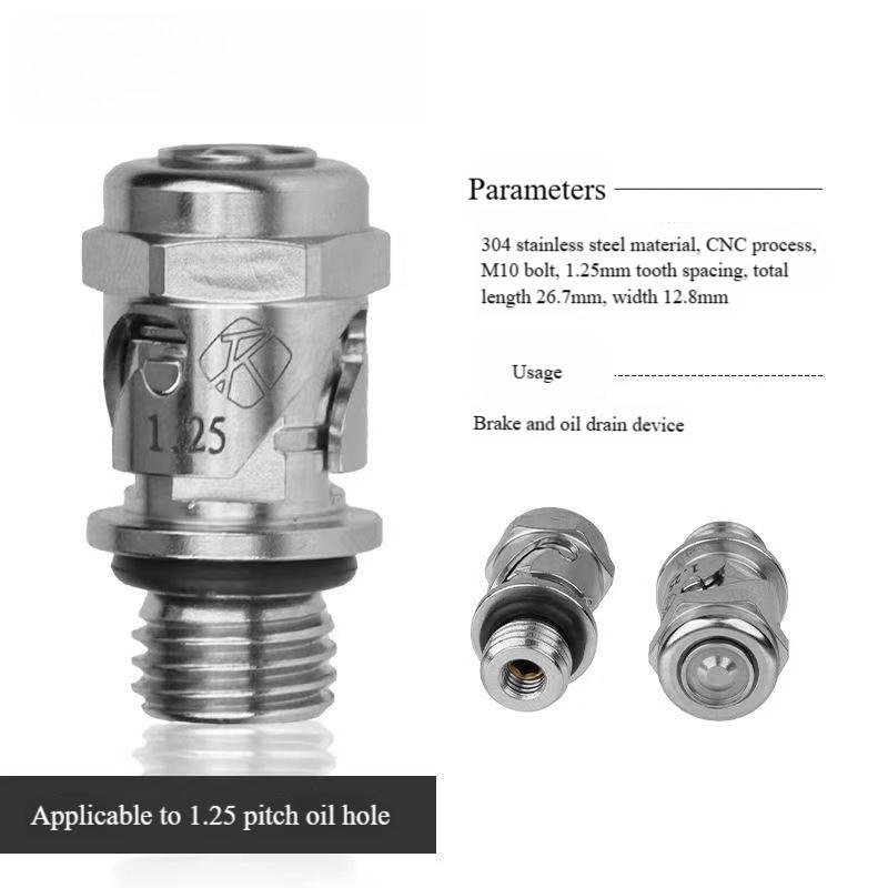 Stainless Steel Quick Release Valve for Rapid Exhaust of Motorcycle Brake Master Cylinder and Brake Calipers