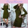 Elegant Autumn And Winter Knit Sweater Dress With Chic Strap Design For Women