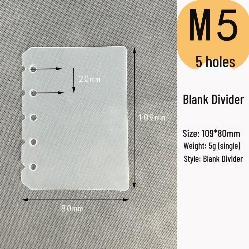 M5 Loose-Leaf Planner Refill: 5-Hole Detachable To-Do & Monthly Plan Pages