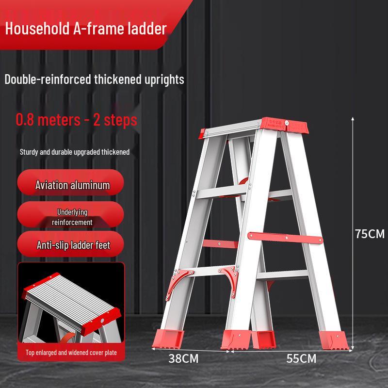 Ruiyang Aluminum Alloy Portable 2m A-frame Folding Ladder