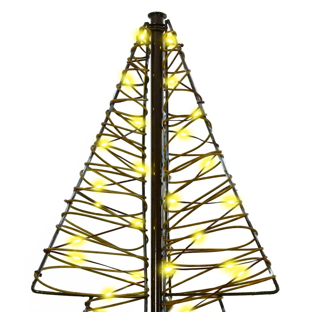 Christmas Tree with 240 Warm White LEDs 180 cm Rattan