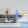 Nordic Abstract Shaped Metal Sculpture Figurine Ornament for Table Party Home with Cat Tray Resin