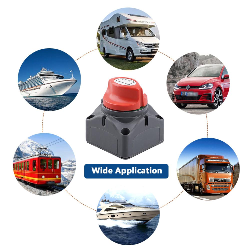 Battery Disconnect 12V Switch  24V 300A Car Isolator Disconnect Rotary Switch 2 and 3 Position Cut Off Switch for VR Camper Boat