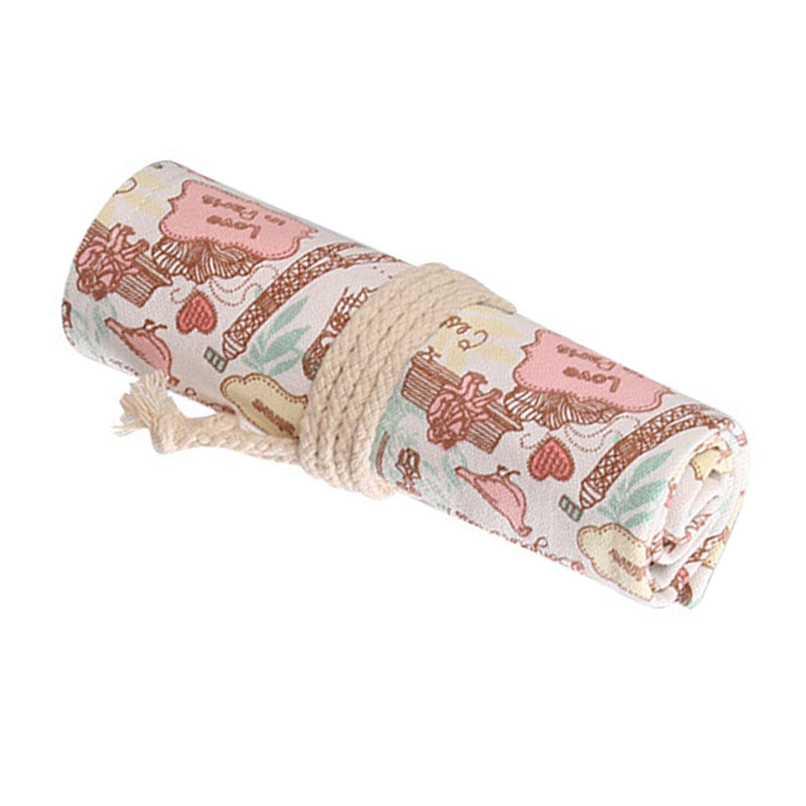 

Держатель для карандашей на 36 слотов, прочная переносная холщовая упаковка для карандашей для мальчиков и девочек