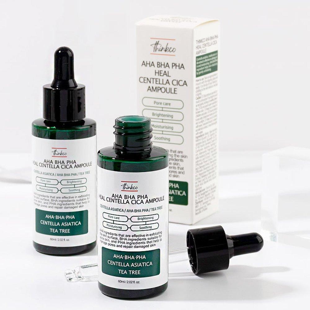 thinkco Ahabahapaha Heal Centella Cica Ampoule 60ml, set of 2