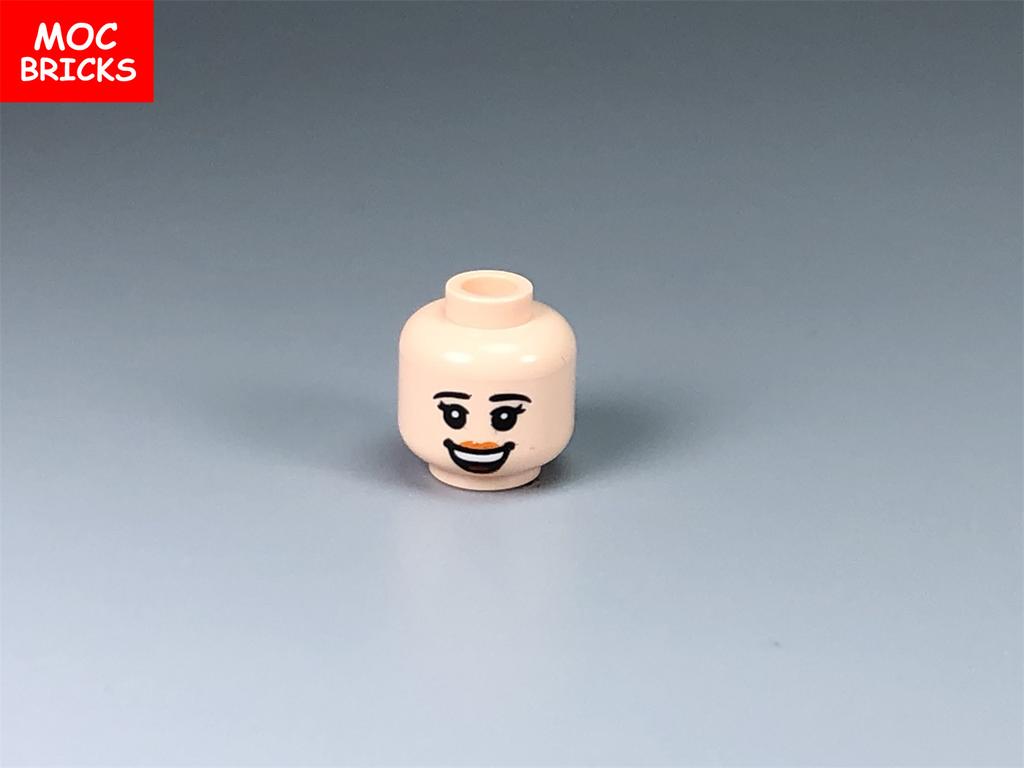 10pcs MOC Bricks Male and Female Figure Head Face Expression DIY Mini Dolls Model Building Blocks Educational Toys