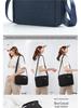 Men's Waterproof Oxford Cloth Crossbody Bag - Fashionable Business Shoulder Bag with Charging Feature