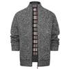 Autumn Winter Warm Cardigan Men Fleece Sweaters Full Zip Jackets Slim Fit Luxury Brand Knitted Sweater Coat American Jersey