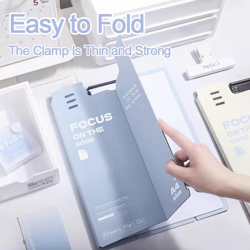 Vertical Board Clip A4 Folder Board Clip Writing Pad for Students to use for Paper Storage and Writing Board Organization