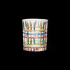 Shangqi Hand-Painted Rainbow Woven Short Glass