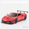 1:32 Ferrari 488 Sports Car Model Metal Diecast Alloy Toys Cars Models Boys Christmas Fashion Ornament Collection Gift
