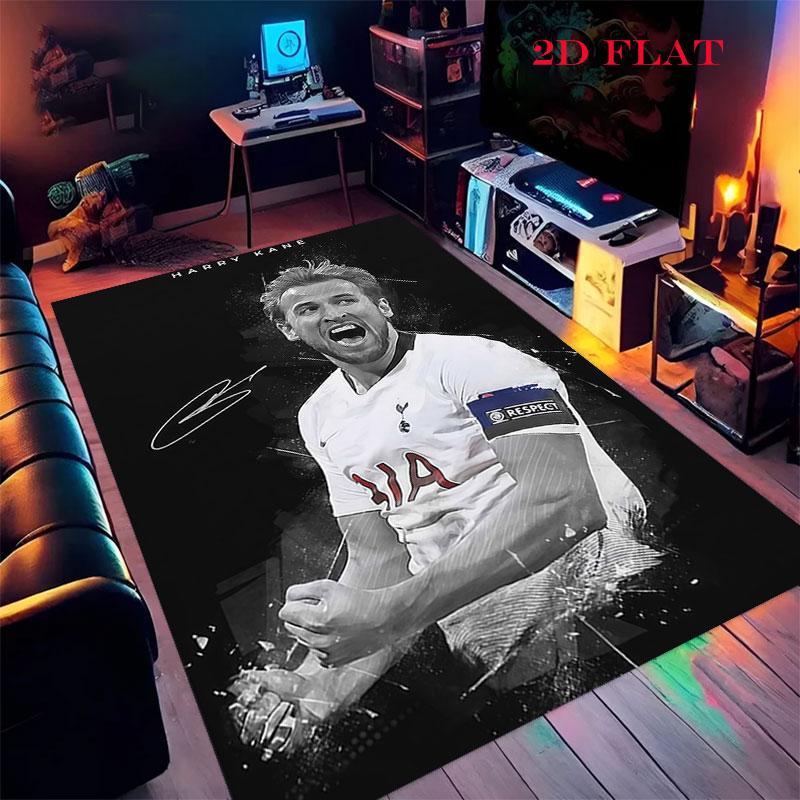Harry Kane Hero Poster Carpet Rug for Living Room Bedroom Home Sofa Decoration,Kids Play Nonslip Floor Mat