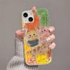 Oil painting cartoon kitten suitable for iphone17promax mobile phone case 16pro simple apple 14x couple 15