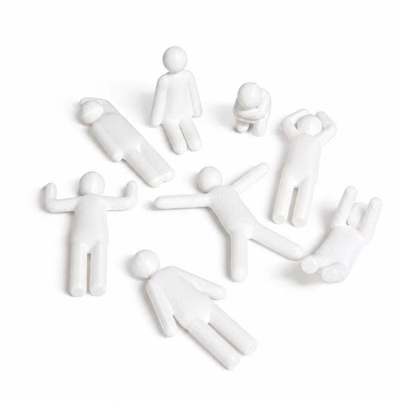 3D Printed Sci-Fi Mecha Chameleon Robot Model 8Pcs Multi-Pose Collectible Figurines for Hobby Collection Home Decor