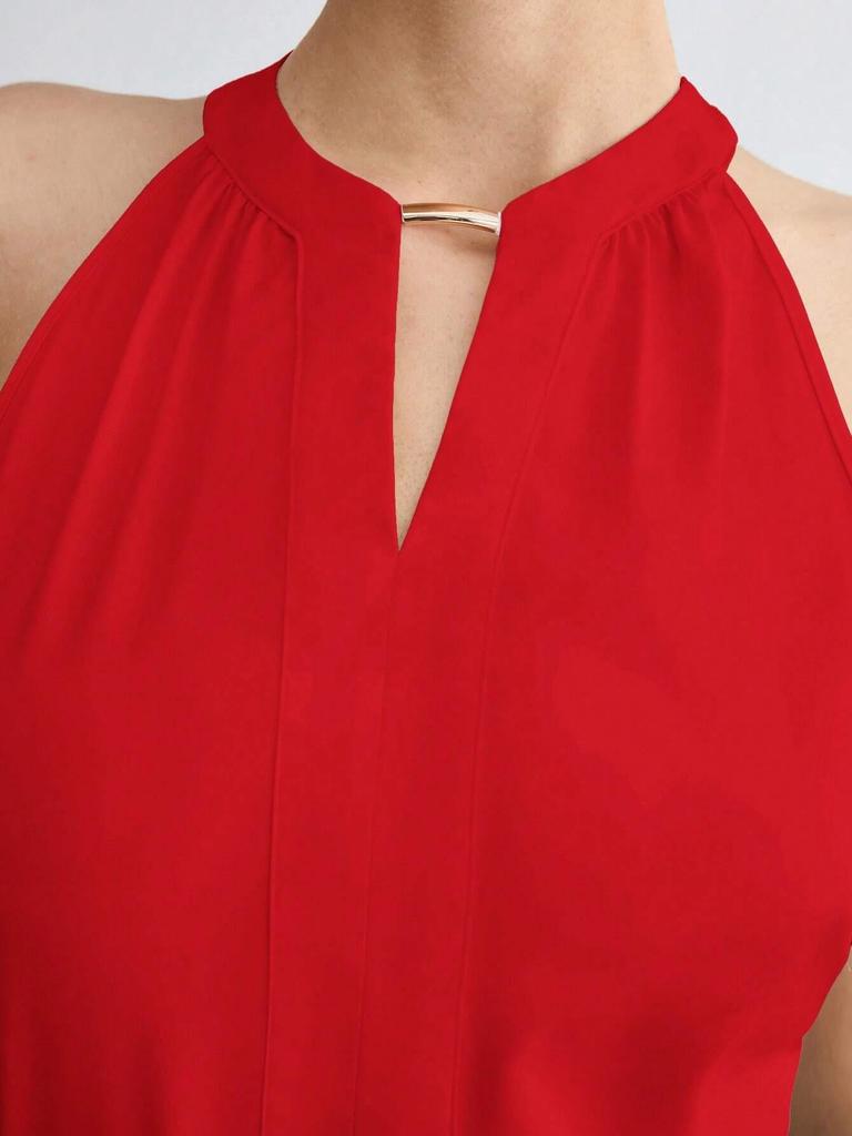 Haut d'été à bretelles sans manches pour femme – Polyvalent et Chic pour le lieu de travail