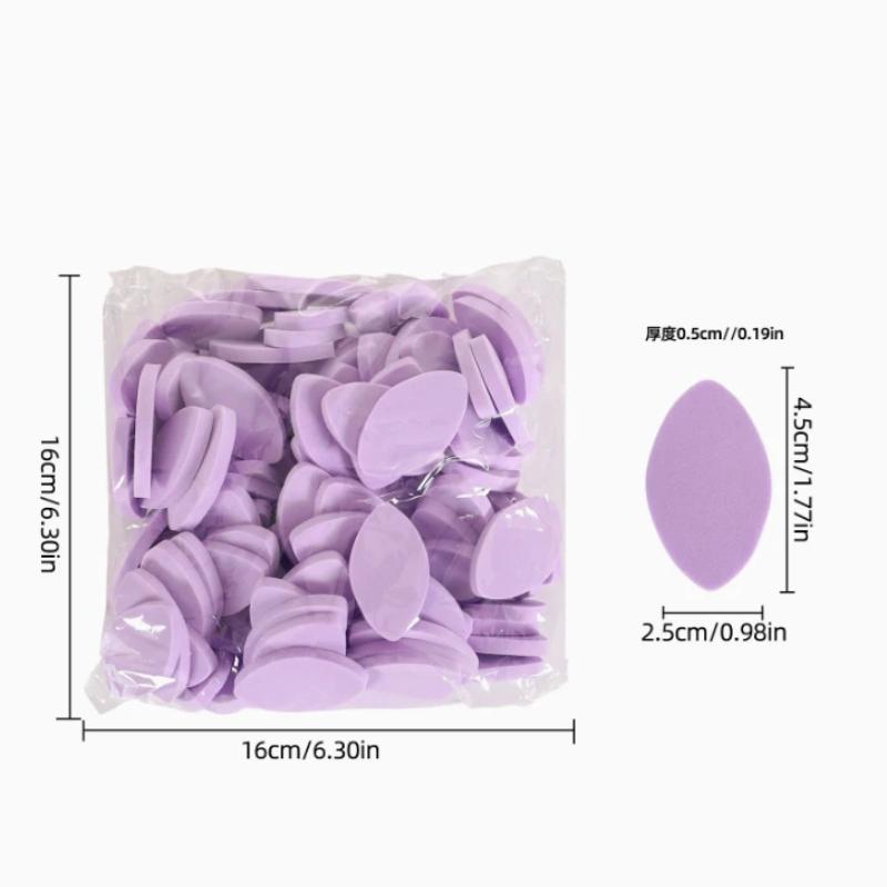 20/50Pcs Soft Sponge False Eyelash Pads Colorful Reusable Makeup Puffs Lash Map Chart Wispy Lashes For Beginner Training