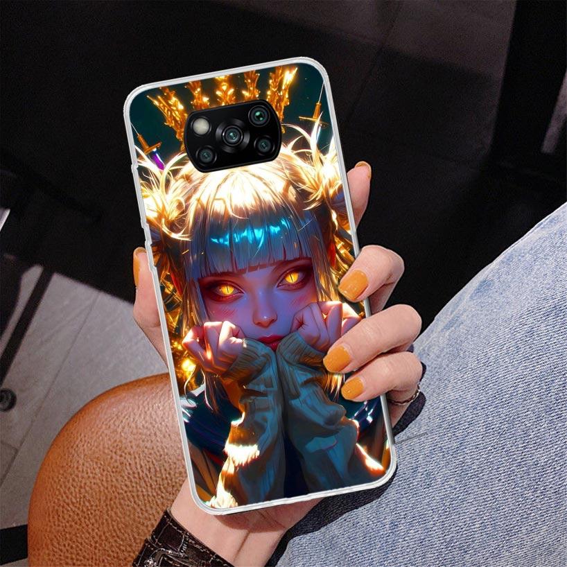Himiko Toga My Hero Fashion Phnoe Case for Xiaomi Poco X5 X6 X7 Pro X4 Gt F7 Ultra M8 M7 Redmi 15C 15 13C 13 12C 12 Unique Cover