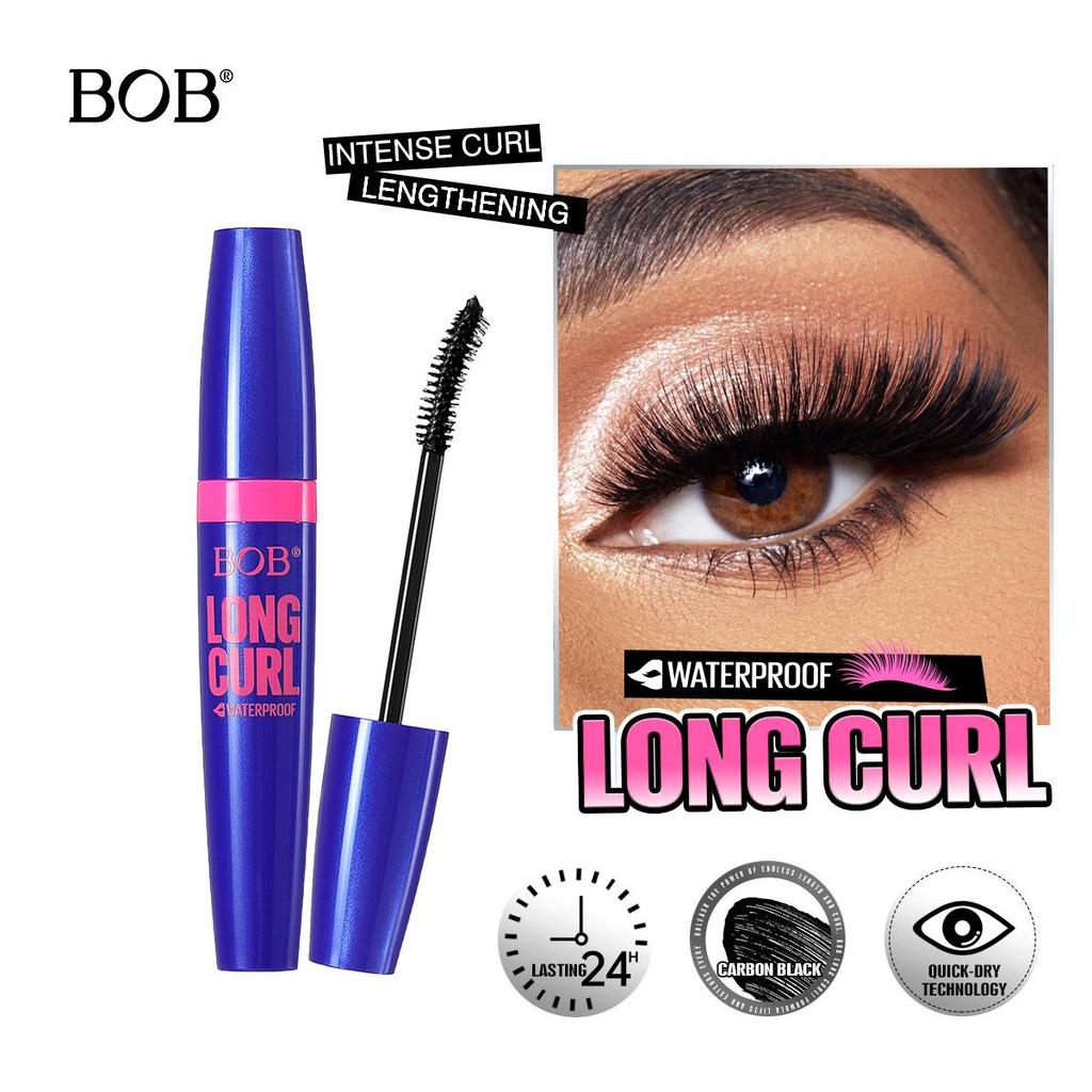 Bob Wasserdichte & Wischfeste Verlängernde und Volumisierende Mascara für Langanhaltende Schwünge & Wimpernverlängerung - Auf Lager